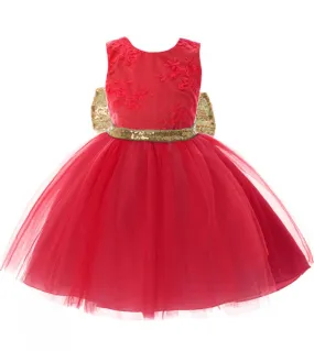 0 2y New Fashion Paillettes Flower Girl Dress Party Birthday Wedding Princess Toddler Neonate Vestiti Bambini Bambina