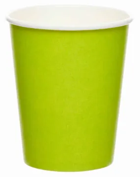 8 bicchieri di carta verde lime 227m