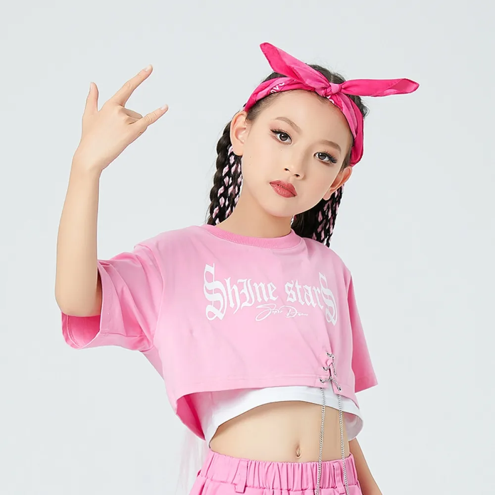 Abbigliamento alla moda per bambini di danza di strada Abbigliamento per bambini hip-hop Abbigliamento per spettacoli di strada