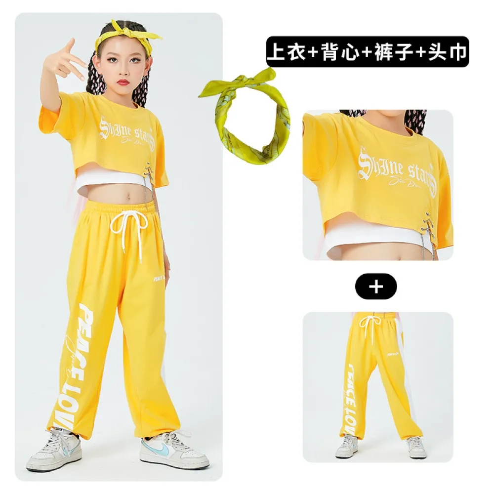 Abbigliamento per la danza jazz Abbigliamento per ragazze Passerella alla moda Abbigliamento per la danza hip-hop Jazz Abbigliam