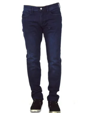ARMANI EXCHANGE uomo slim fit jeans blu scuro sfumato j13