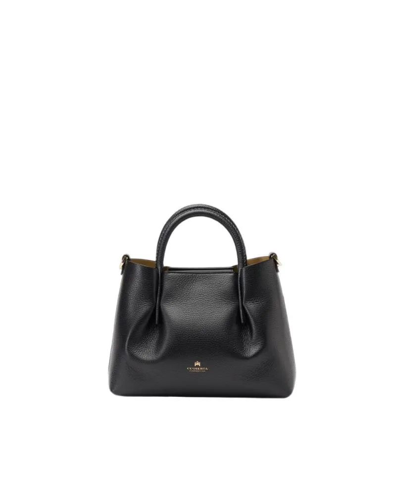 BORSA A MANO CUOIERIA FIORENTINA IN PELLE CANDY TOTE BAG PICCOLA 5804 NERO