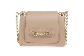 Borse Donna colore Beige in pelle Made in Italy