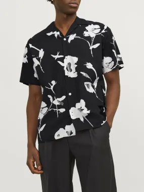 camicia con stampa a fantasia