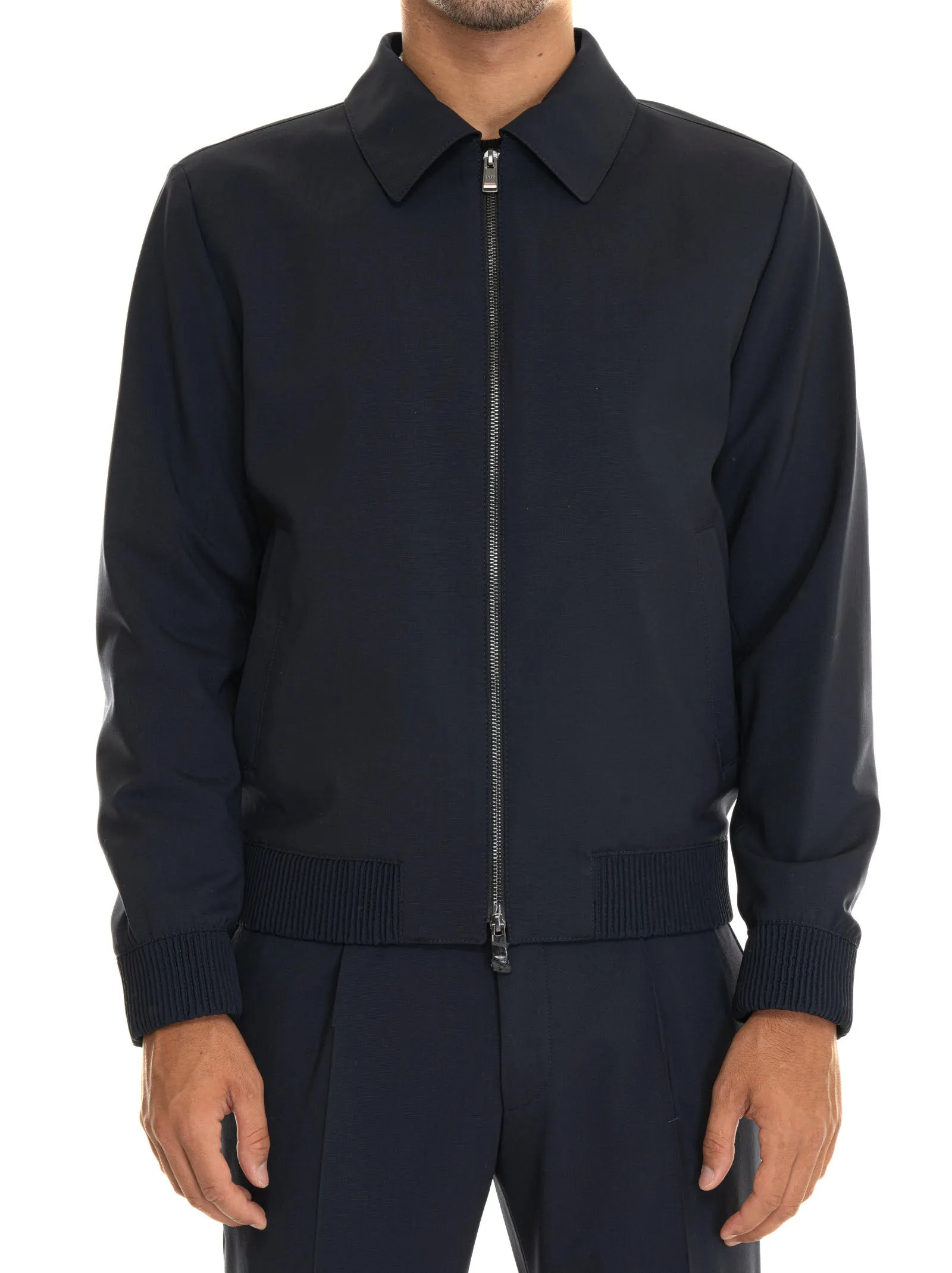 Giubbino bomber Blu BOSS Uomo