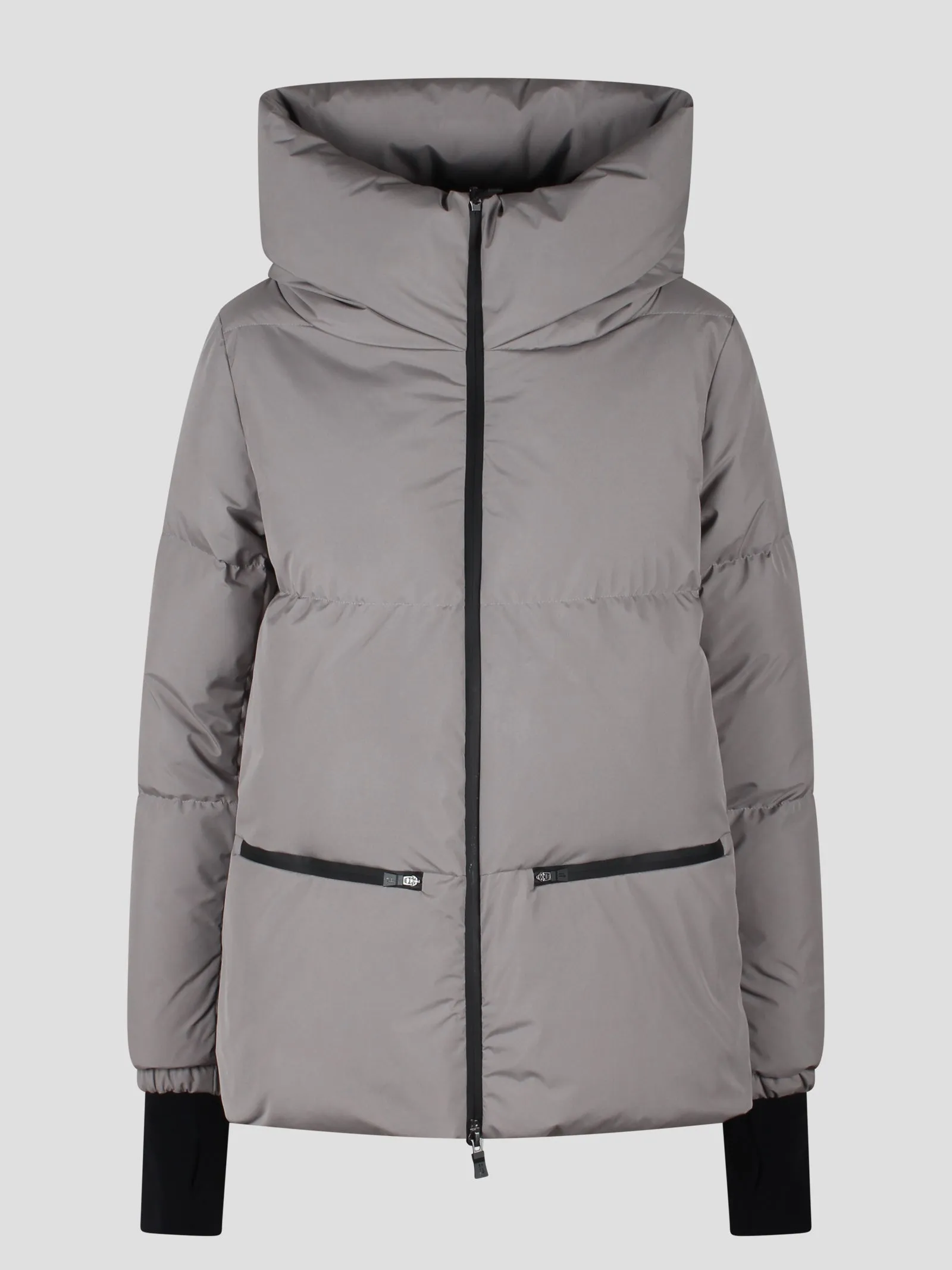 Hooded down jacket