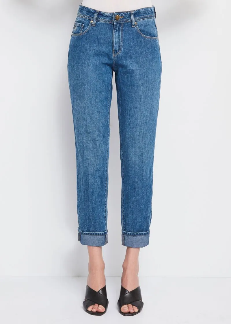 Jeans straight cropped