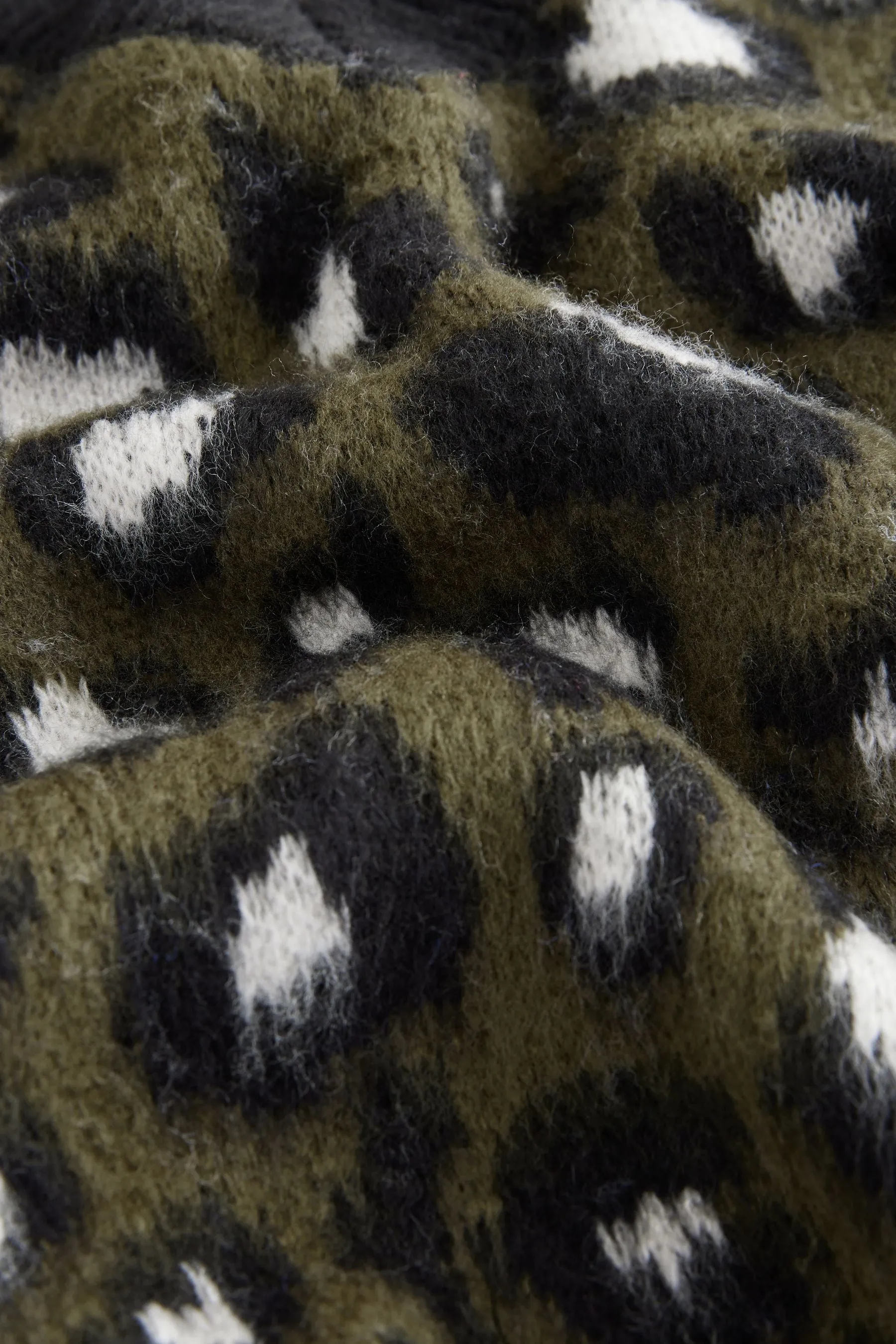 Leopard Animal Scollo a V Maglione    