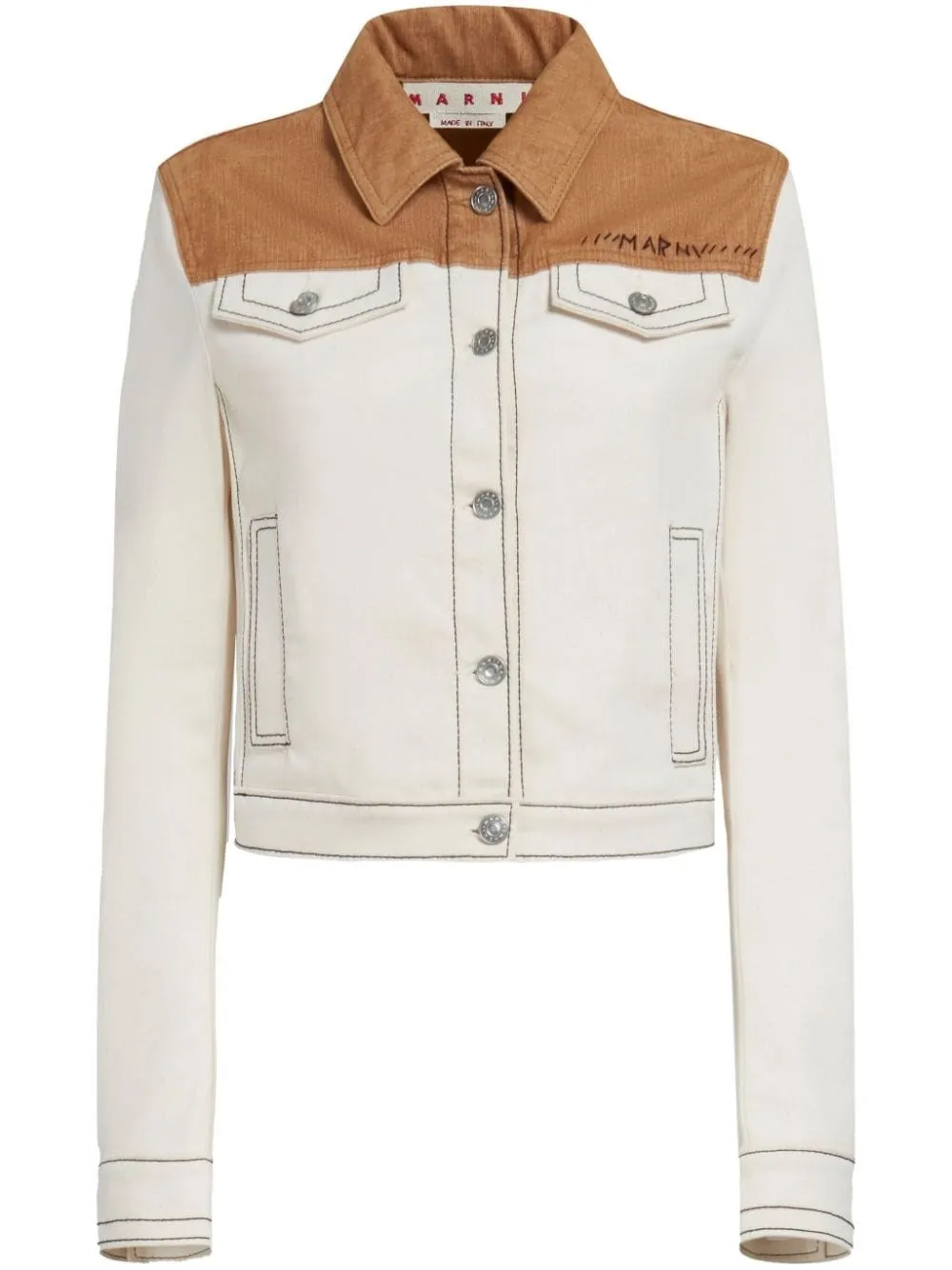   Marni  Giacca jeans beige  
