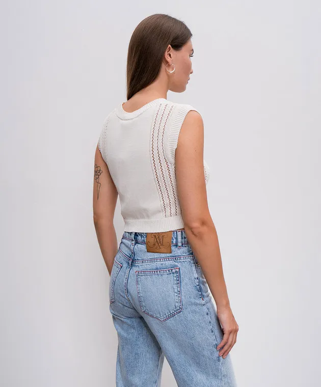 Max & Co Top BELINDA beige con motivo traforato BELINDA