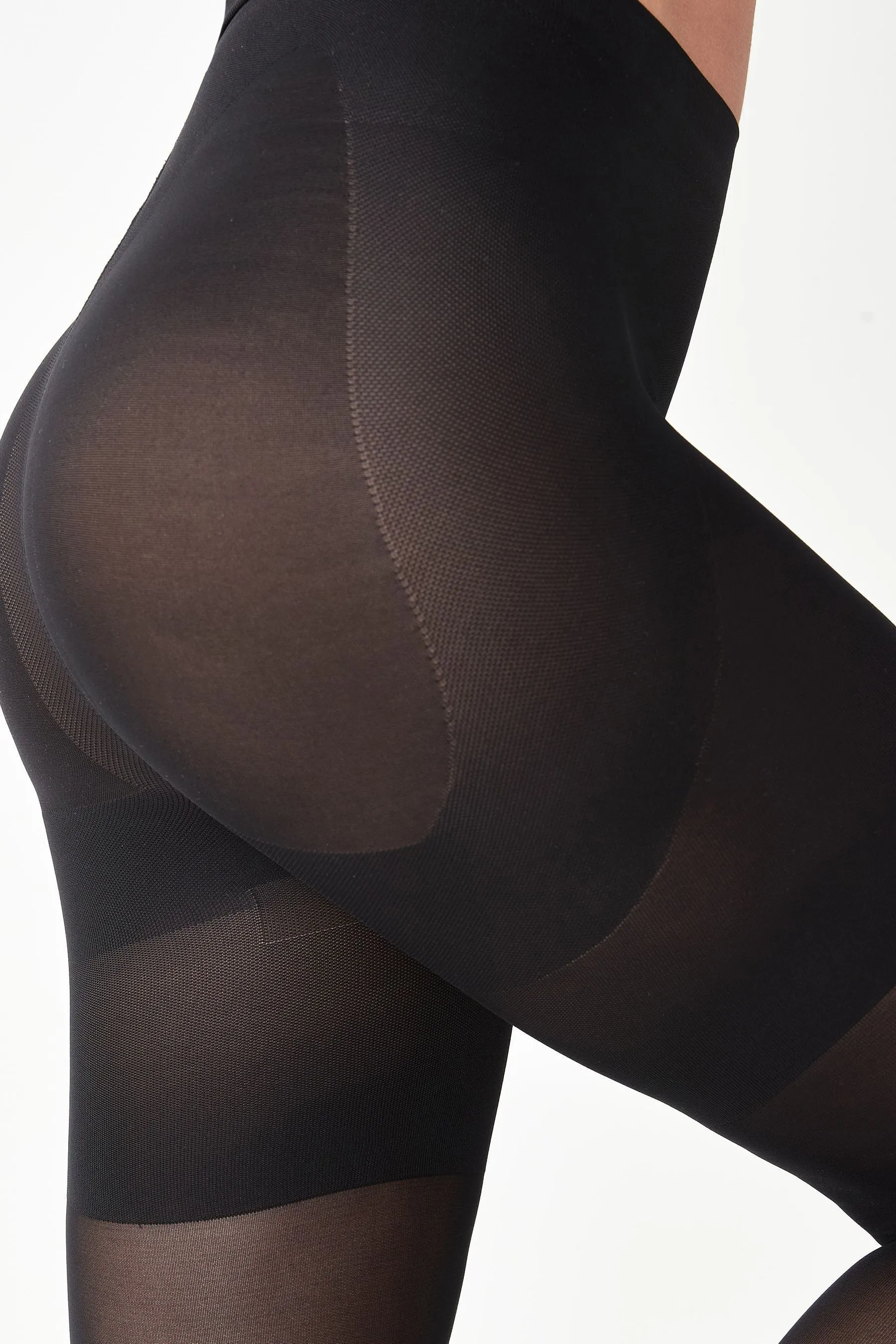 Nero  - Collant modellanti per glutei, addome e cosce da 60 denari