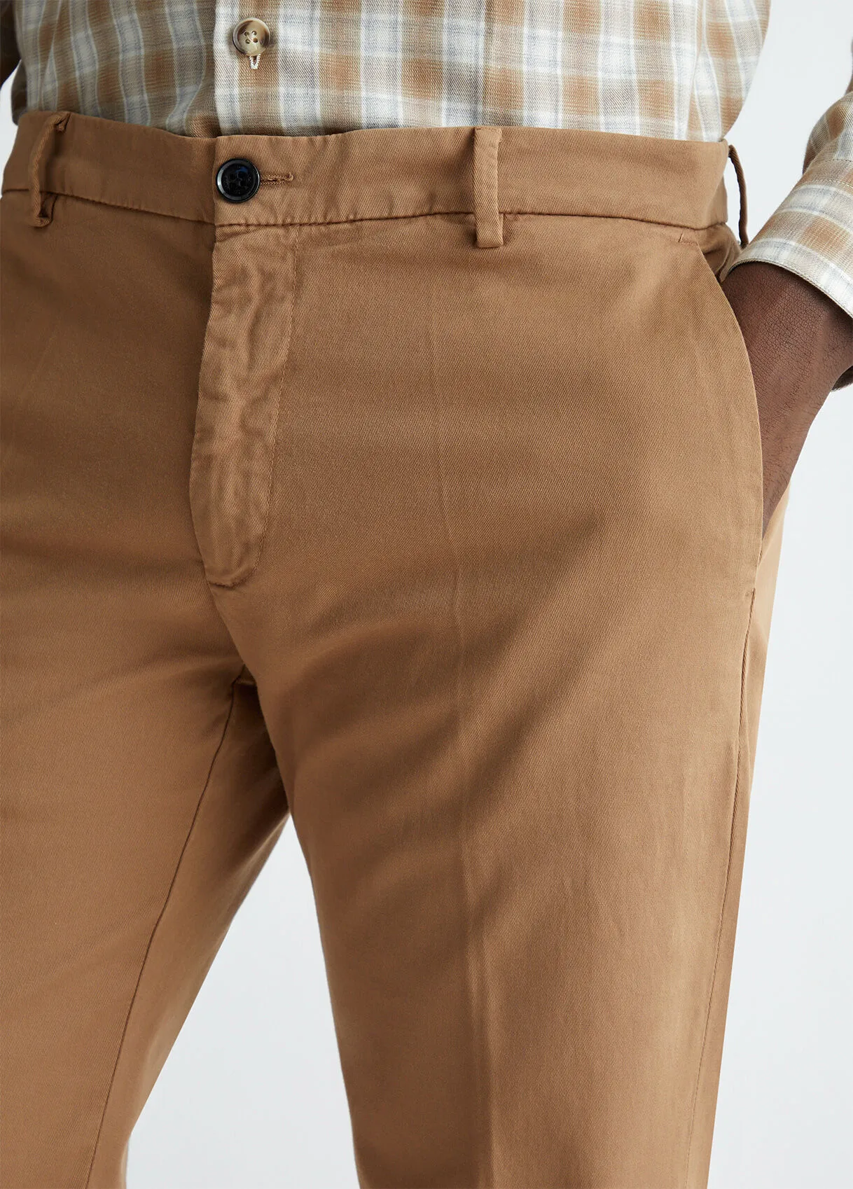 Pantaloni chino marroni