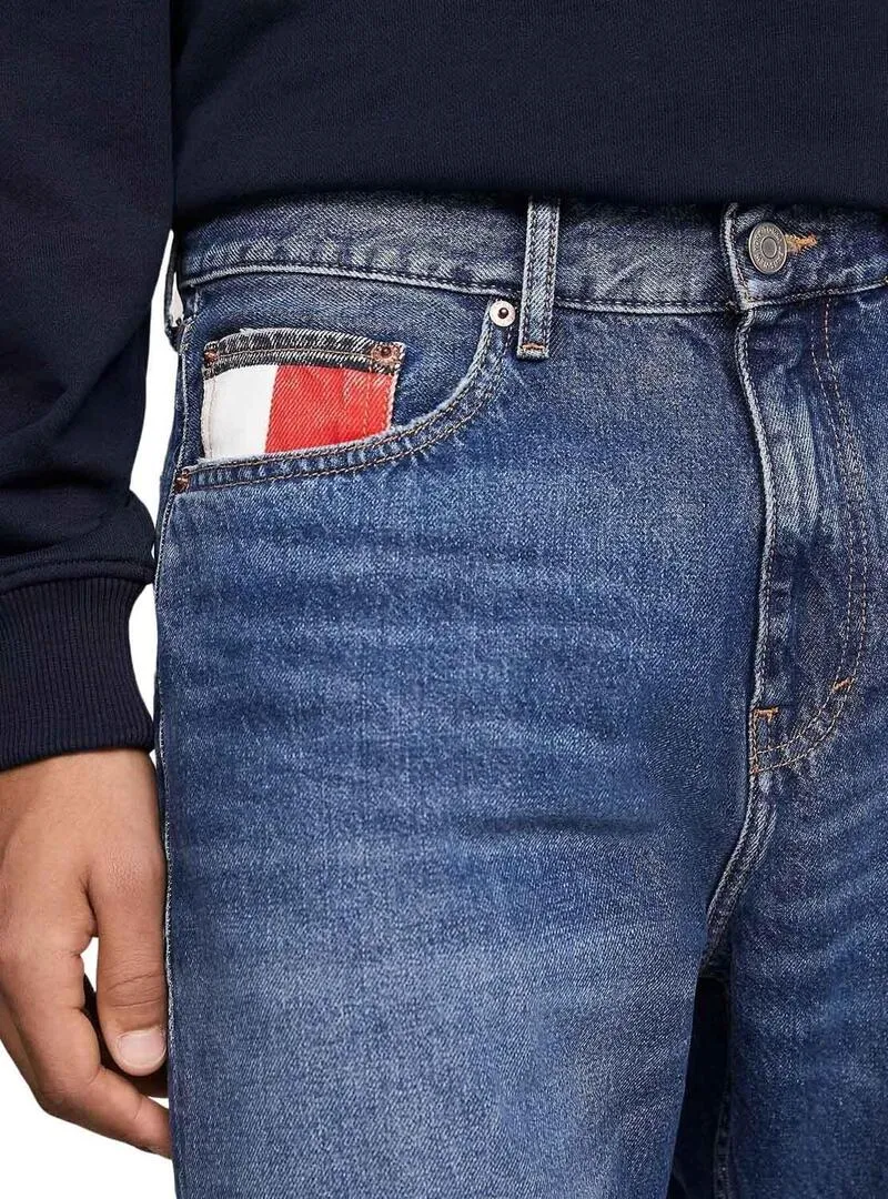 Pantaloni Jeans Tommy Jeans Isaac Taperosso Uomo