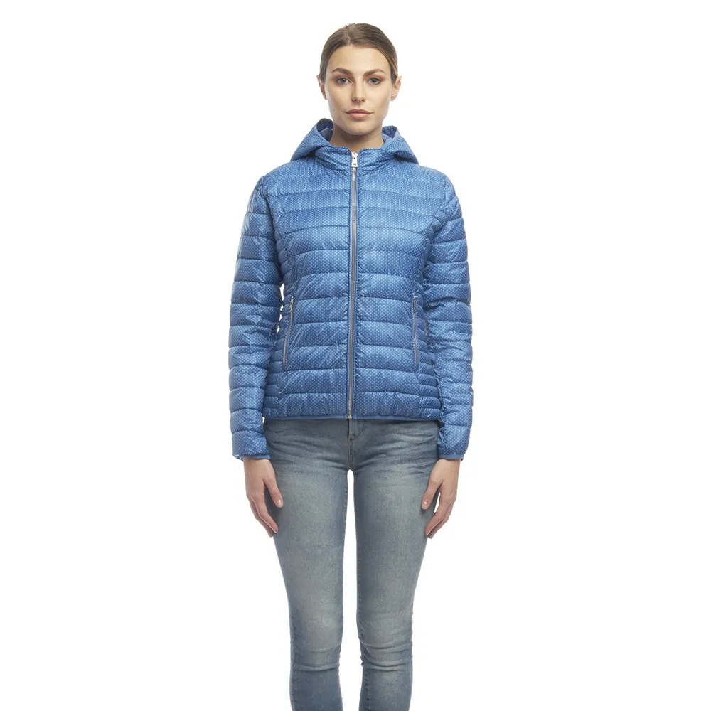 Piumino Donna Mixture 100 Gr Fantasia Micropois Colore Royal - G809