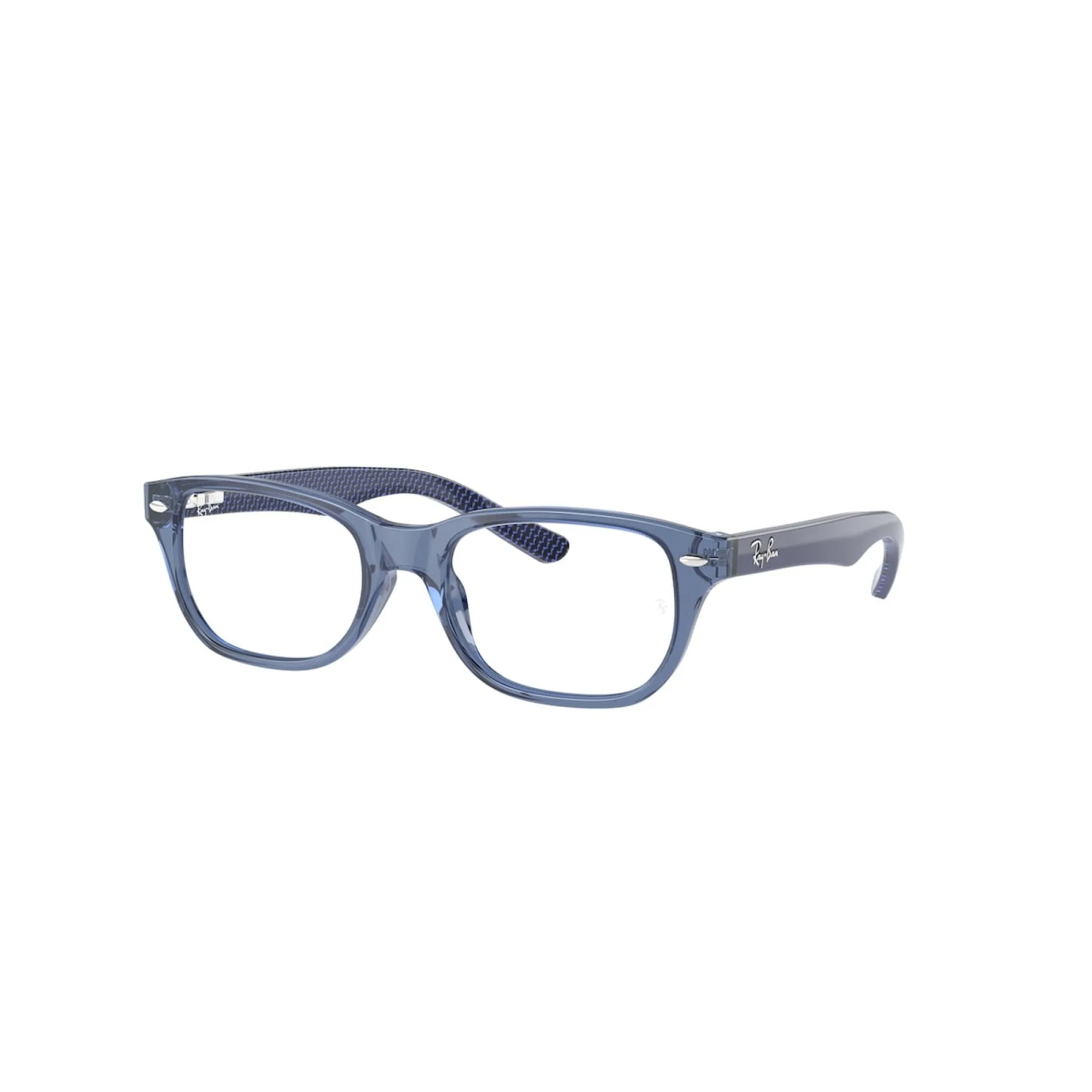   Ray-Ban Junior RY 1555 - 3977 Blu Trasparente | Occhiale Da Vista Bambino Unisex 