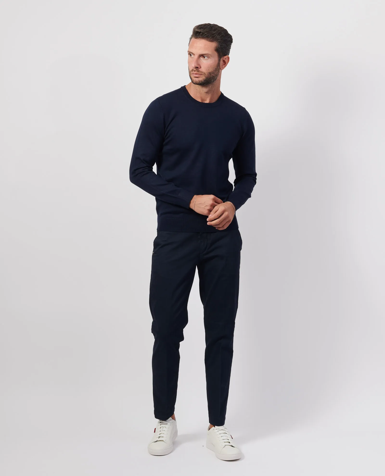 SETTE/MEZZO      Maglione uomo Settemezzo basic girocollo